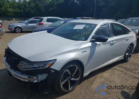 2022 Honda Accord Hybrid Sport from USA, damaged, VIN 1HGCV3F24NA037001